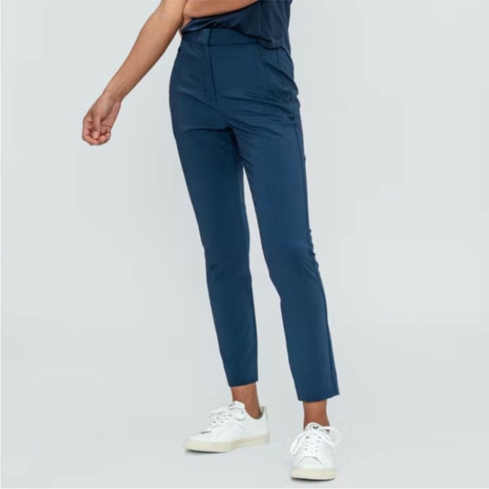 Ministry of Supply Velocity Tapered Pants Indigo Heather Blue 4